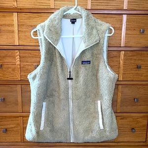 Patagonia Light Cream/Tan Sherpa Fleece Vest